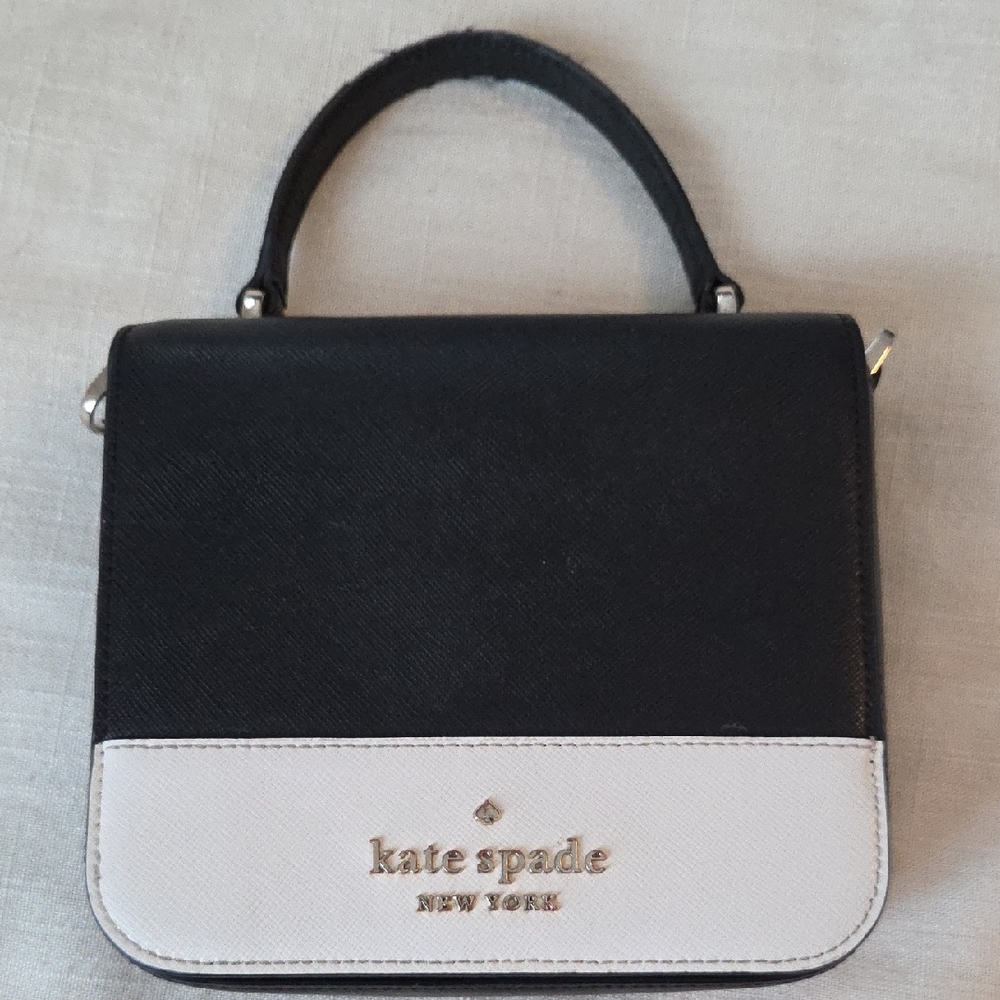 Kate Spade Black and Cream Mini Bag